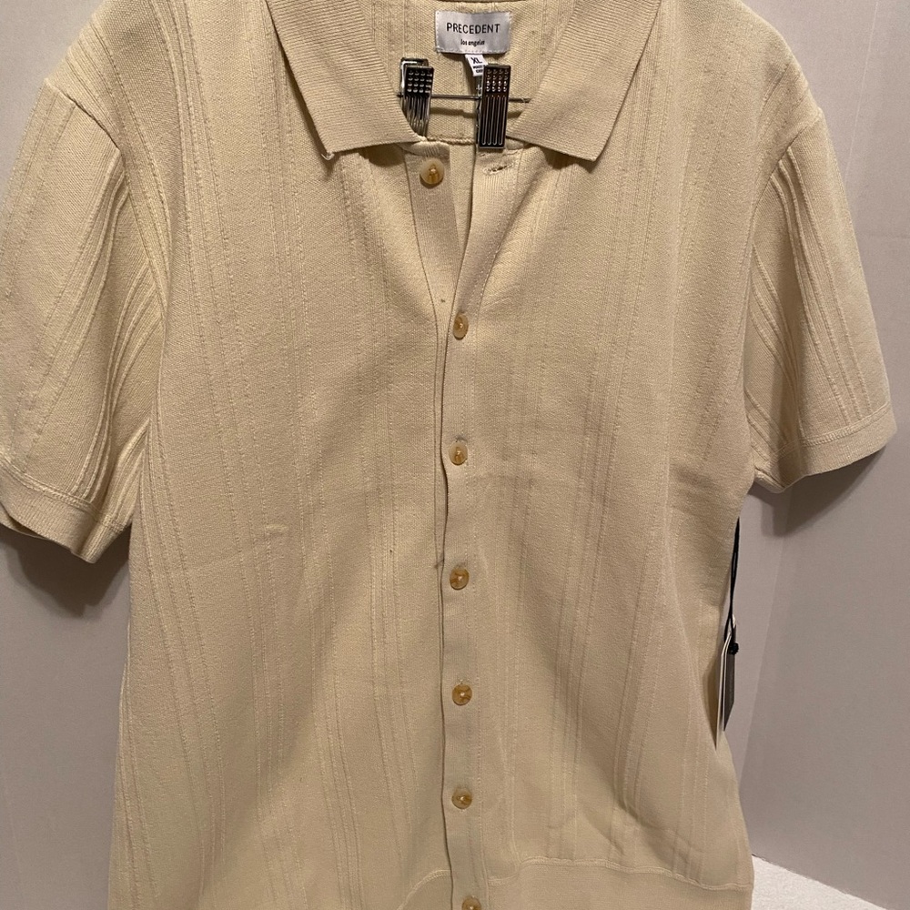 Men's Tan Polo Shirt